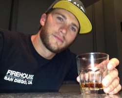 Scott Eastwood consuming alcohol